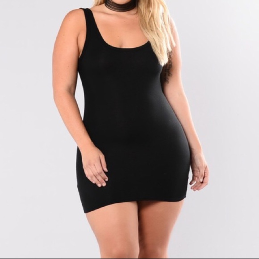 Black Ribbed Dress